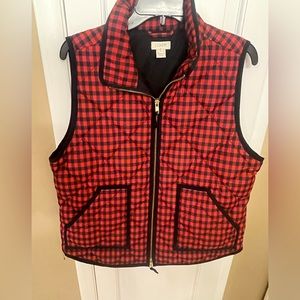 Jcrew buffalo plaid vest
